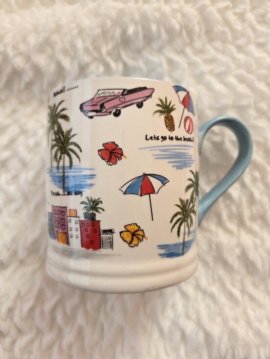 Grace Teaware Other - Grace Teaware ALOHA Mug, "Let's Go To The Beach"